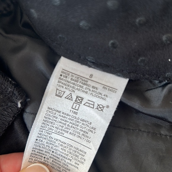 Old Navy polka dot pants Black Color Size 8 - Picture 8 of 10